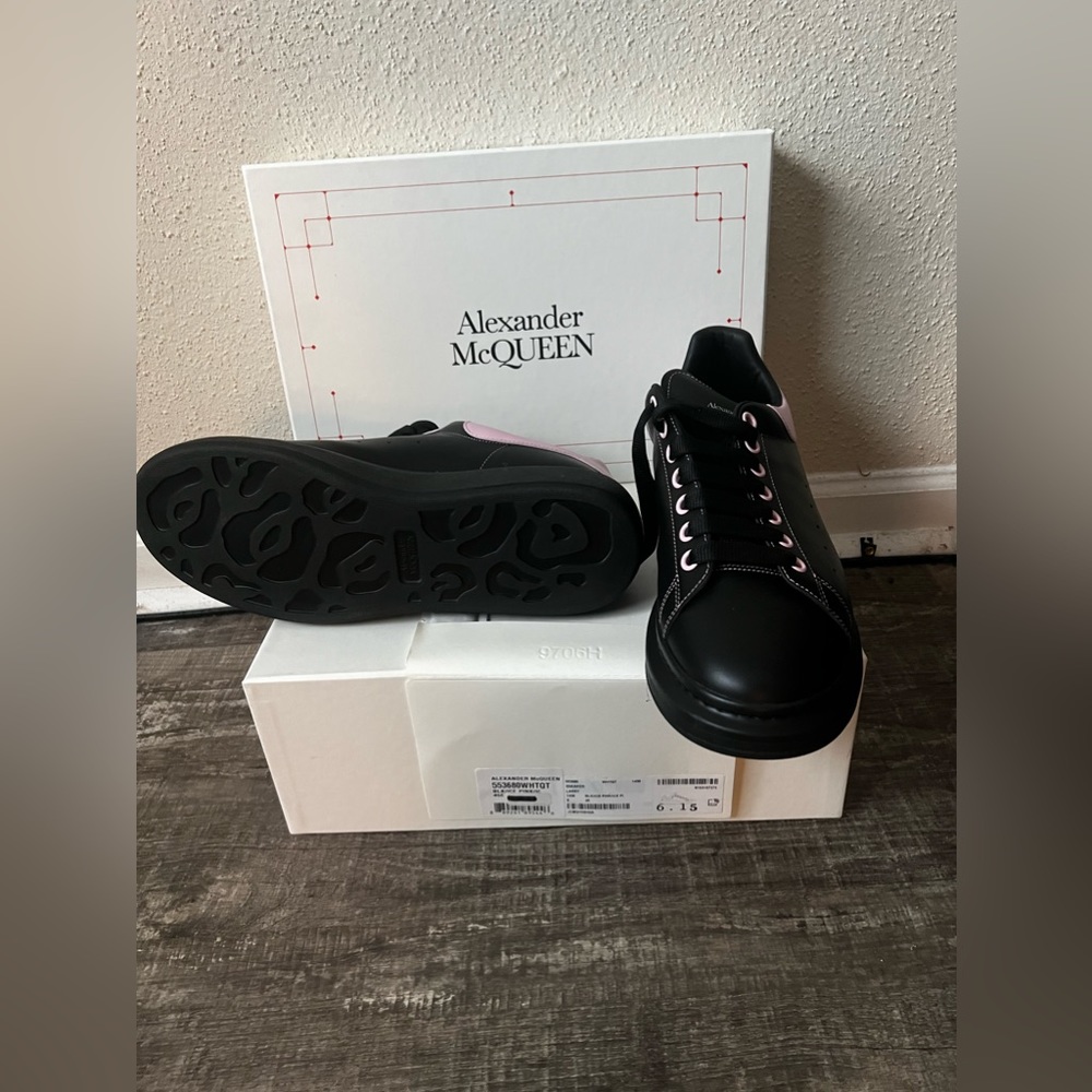 Alexander McQueen Black Ice Pink Ice Sneaker Men Shoes Size 11 1/2 - Size 45